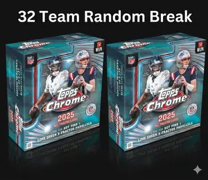 2 Box Break of 2025 TOPPS CHROME FOOTBALL FACTORY SEALED MEGA BOXES