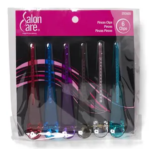 Salon Care Multicolor Glittery Pinces Clips