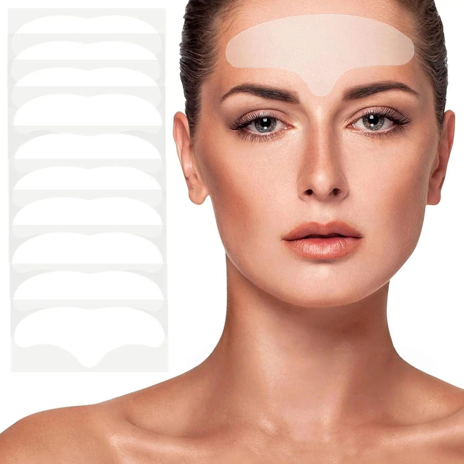 10 Pcs Non-Irritating Silicone Forehead Wrinkle Stickers, Reusable Transparent Eye Patch for Skin Tightening and Lifting, Anti Wrinkle Patches, All Skin Types, Beauty Tools, Self Care Tools