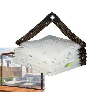 Full-Coverage Transparent Rain Fly, Waterproof Tent Outer Sheet, Easy Setup Outdoor Tarp, Waterproof Tent Canopy.Perfect for Camping, Yard & Garden Plants.A Must-Have Family Camping Accessory.
