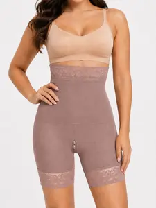 High-Waisted Shaping Shorts, Compression Underwear, Seamless Tummy Control, Breathable Zip Closure, Perfect for Fitness & Sports