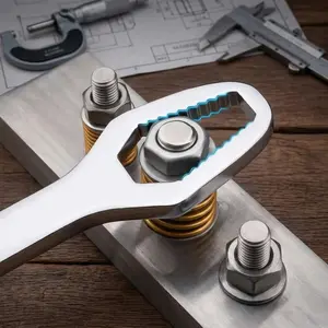 Professional grade 8-22mm chrome vanadium steel Dual-drive ratchet wrench set, Ratcheting Wrench Set, Quick-Release Sockets for Automotive 7 Industrial Repair, Anti-Slip Universal Hand Tool Kit for Home Garage, Mechanics