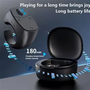 Wireless Bluetooth-compatible Compatible Remote Control Ring, Portable Selfie Mouse Video Page Turn Loop, Convenient Mobile Accessory, Cellphone Accessories