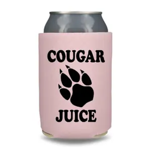 Funny Beer Can Cooler, Cougar Juice Can Coolie, Funny Coolies Drink Accessory, Beer Sleeves, Party Gift Favors, Drinkware Printed Coolies Water Proof Tumbler