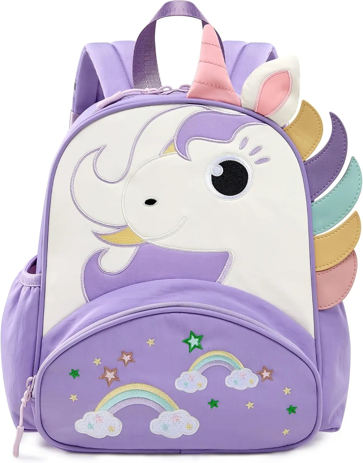 LOVEVOOK Toddler Backpack for Girls 3-5, Preschool Kindergarten Backpack for Girls, Kid Back Pack with Chest Buckle, Lightweight Cute Daycare Bag with Water Bottle Pocket, Gift