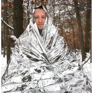 Emergency Survival Thermal Blanket - Lightweight Camping Safety Mylar Military Casualty Blanket