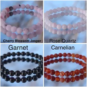 6mm Beaded Crystal Bracelet