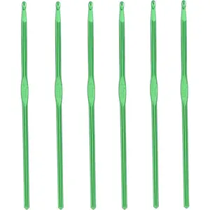6 Pack Aluminum Crochet Hook 4mm US Size G (Size 6) Crochet Needle for DIY Craft Yarn Knitting Needles