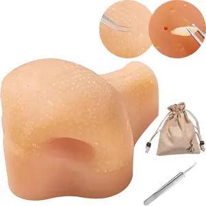 Pimple Poppper Stress Relief Toy with Tweezers, Silicone Zit Popping Sensory Fidget, Fun Anxiety Relief for All Ages, Relaxing Handheld Tool, Stress Relieving Accessory