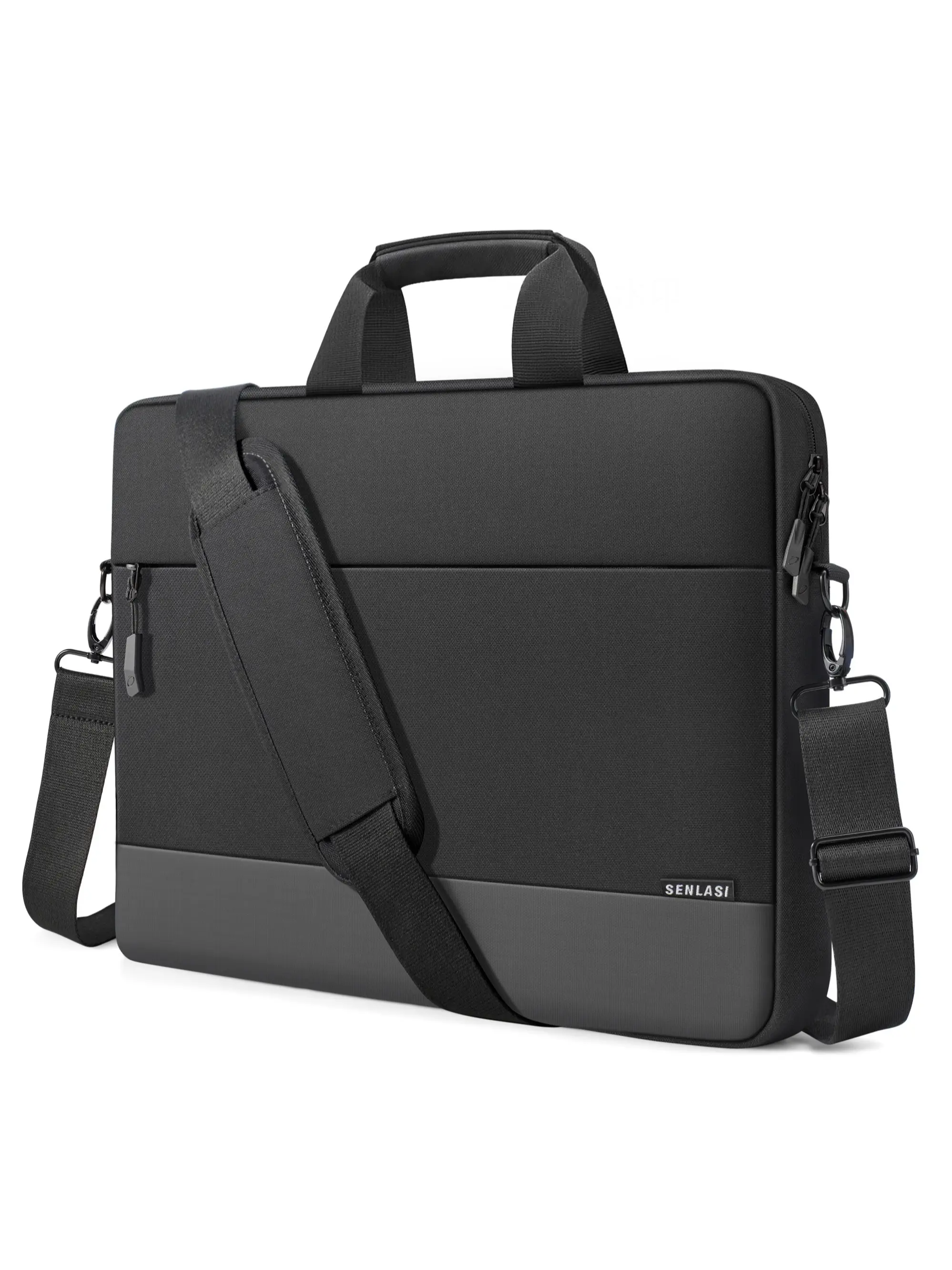 14-17.3 Inch Laptop Briefcase, Waterproof Laptop Bag, Compatible with Macbook Pro, Asus Laptop, Slim Messenger Bag with Shoulder Strap, Travel Essentials