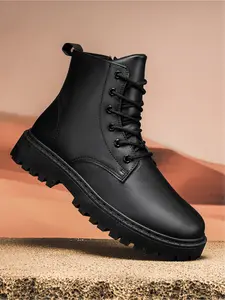 Men's All-Purpose Leather Boots | Comfort Ankle Design | Year-Round Fashion Footwear, Walking Shoes