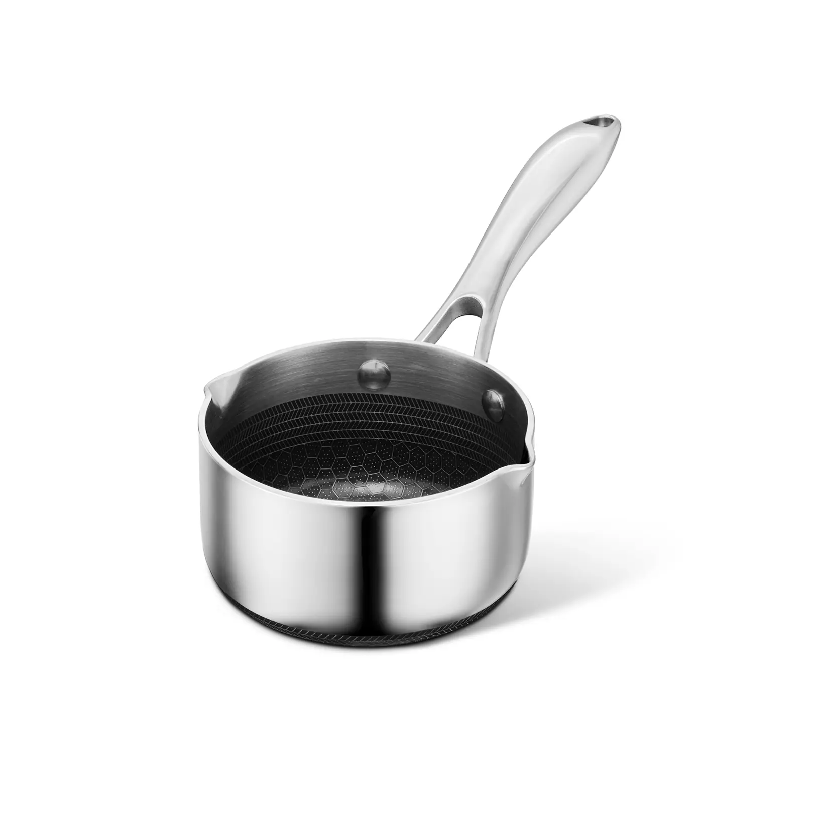 HexClad Hybrid 0.5 Quart Milk Pot with Spout