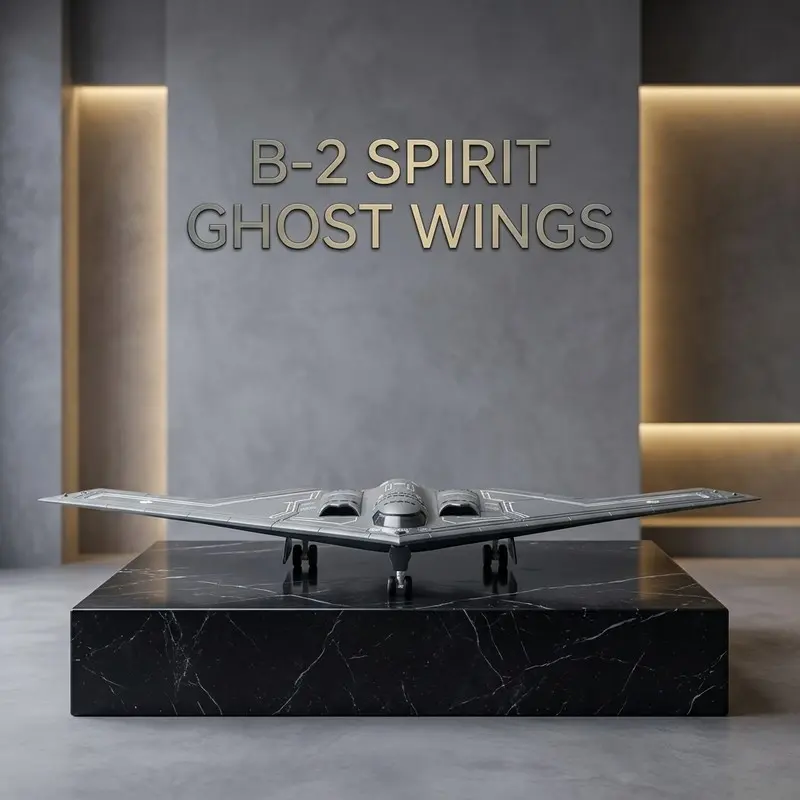 1:200 Scale B2 Airplane Model with Base, Durable Plastic, Adult Collectible, Desk Decor, Gift for Aviation Enthusiasts