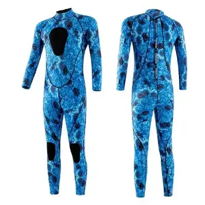 Spearfishing Wetsuits Diving Surfing Snorkeling Kayaking Camouflage Adult Full Body Thermal Keep Warm Can be used with a raincoat