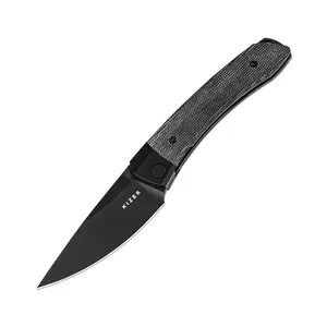 Kizer Mini Momo Camping Cutting 154CM Aluminum+Micarta V3663C2