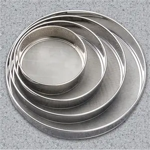 4pcs Flour Sieve 40 Mesh, High-Grade Rustproof Fine Mesh, Manual Baking Net Filter, Powder Sugar Shaker, Kitchen Strainer Utensils, for Cakes Bread Pies Pastries