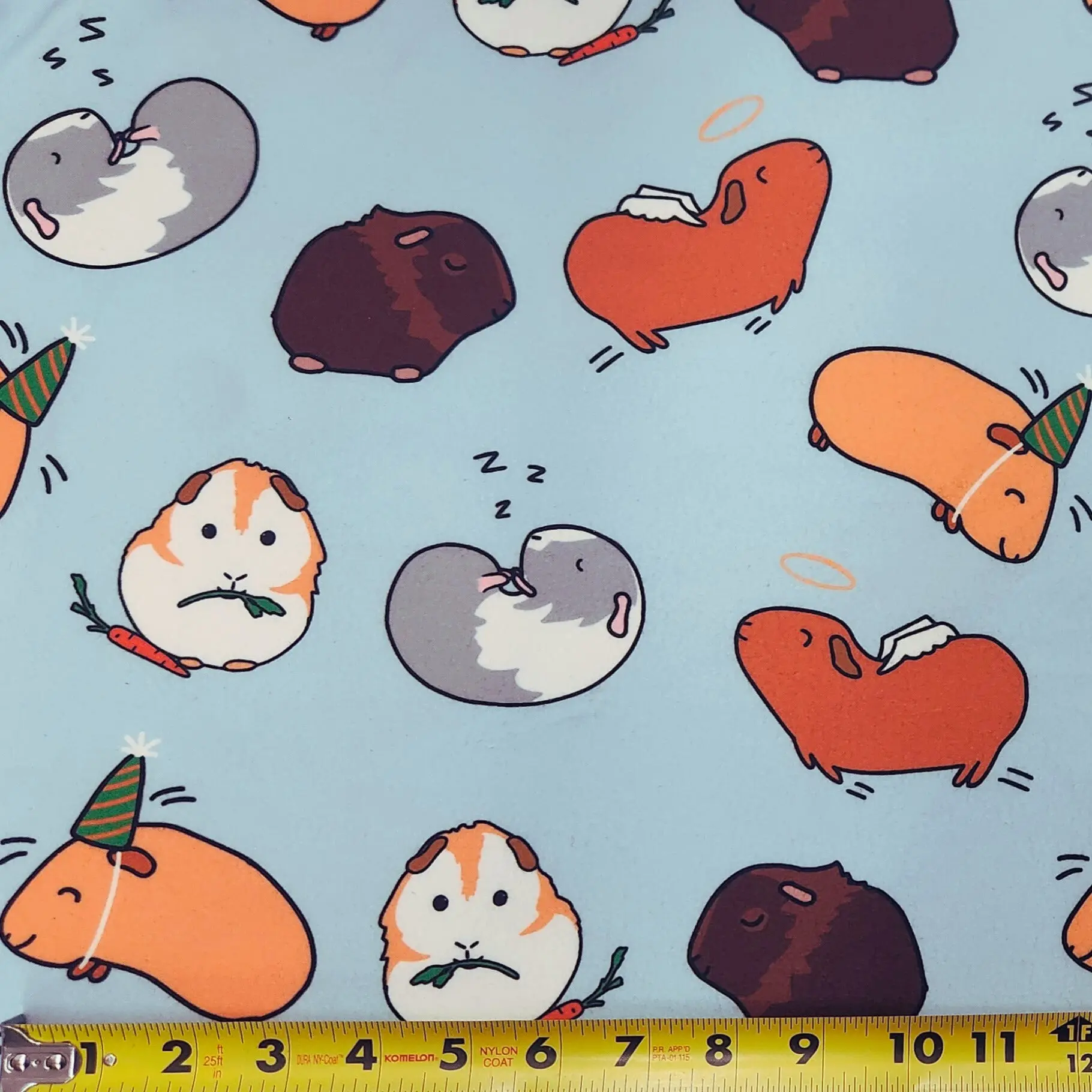 2.5 Yards PRE-CUT (65"x95") Fleece Fabric 65 inch Width- Piggie Party