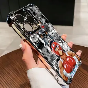 H Hajime No Ippo Boxing Phone Case for iPhone Models, Transparent Soft Back Cover, Phone Protective Cover, Durable Anti-Drop Design, Phone Protector, Fits Multiple Sizes