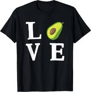 100% Cotton Avocado Lover - Love Avocado Food T-Shirt
