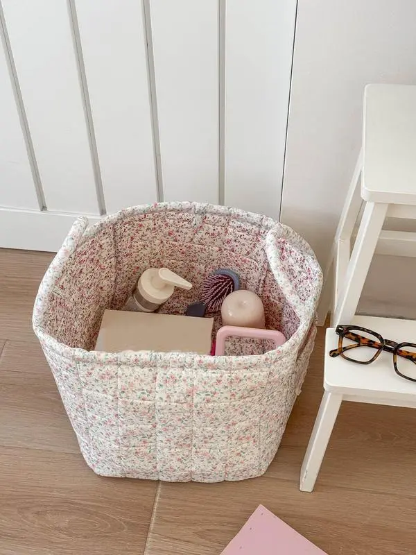 Woven Car Interior Storage Basket - Multi-Purpose Organizer for Cars, Clothes, Books & Work Supplies - Space-Saving Stylish Functional Storage Organization Home Accessory (Fresh Style, Daily Use Item)