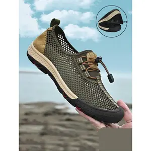 Men's Casual Breathable Mesh Sandals, Lightweight Breathable Sandals, Comfortable Non-slip Sandals for Beach, Hiking Sandals, Outdoor Sports Sandals for Men, Walking Shoes