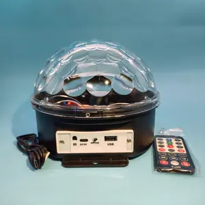 Disco Stage Star Projector, Galaxy Night Light with Bluetooth-compatible Speaker, Mp3 Player, Voice Control, Flash, Remote Control, Birthday Gift