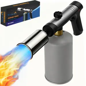 Professional Adjustable Flame Propane Torch, Ultra-Portable Torch Lighter, Flame Thrower Gun for BBQ Grill, Searing, Baking & Outdoor Adventures (Propane Tank Not Include)