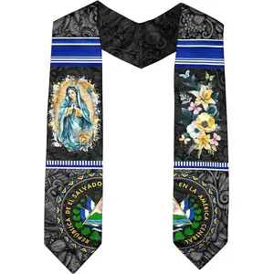 El Salvador Graduation Stole 2025, Salvadorans Graduation Sash 2025, Salvadorans American Flag Graduation Sash