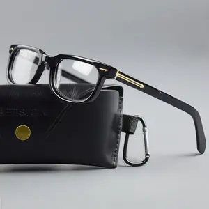 BETSION Vintage Acetate Fashion  Eyeglass Frame Men Women Reading Glasses Frames rectangular Eyewear