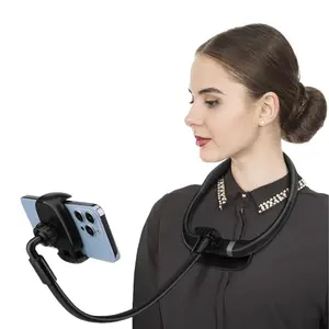 Silicone Neck Phone Holder, Hands-free Flexible Gooseneck Phone Holder, Stable Phone Holders, Video Recording Bracket for 4.7-6.7 Inch Phones, Mount, Universal Phone Holder