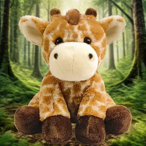 Giraffe Stuffed Animal - Sitting Giraffe, Giraffe Stuffed Toy, Soft Cute And Realistic Giraffe Plush Toy (Giraffe, 8.5 Inches/22cm)