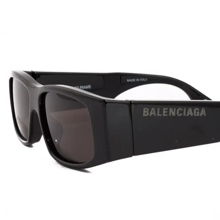 Pre-owned Balenciaga Geometric Sunglasses Black 4000033235413