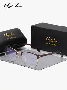 HyJex 1 Piece Unisex Full Frame Plano Glasses，High Definition Plano Glasses，Classic Design, Enduring Appeal, Square Browline Glasses
