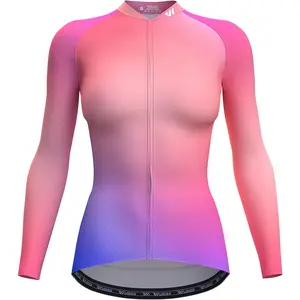 Wulibike Cycling Jersey Women Long Sleeve,Bicycle Biking Bike Shirts for Women with Pockets