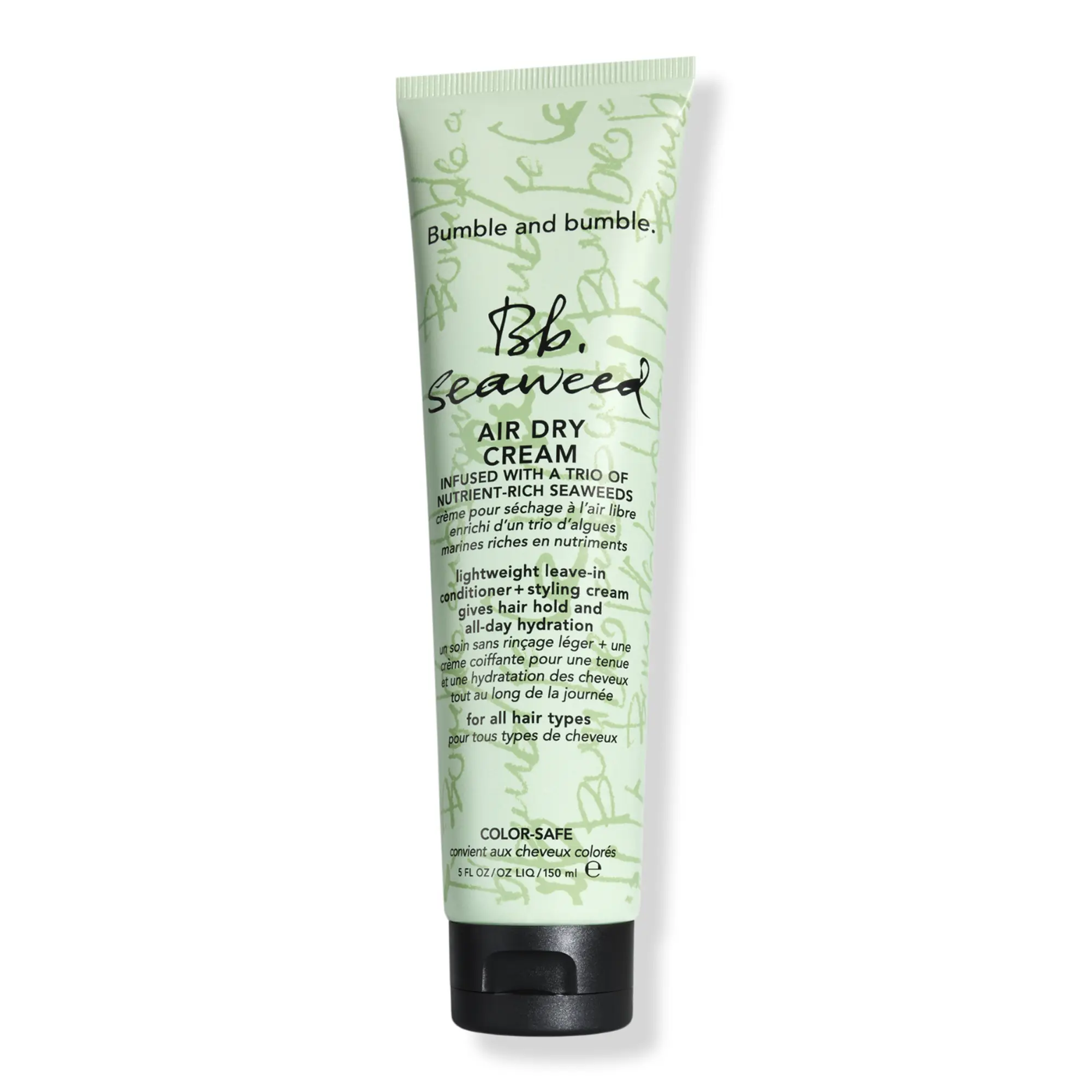 Bumble and bumble Seaweed Air Dry Cream, Dual Leave-in Conditioner and Haircare Styler for Frizz Control and Moisturizing Scalp, Moisturizing Hair Scalp, Sugar, All-Day Hold, Dual Function
