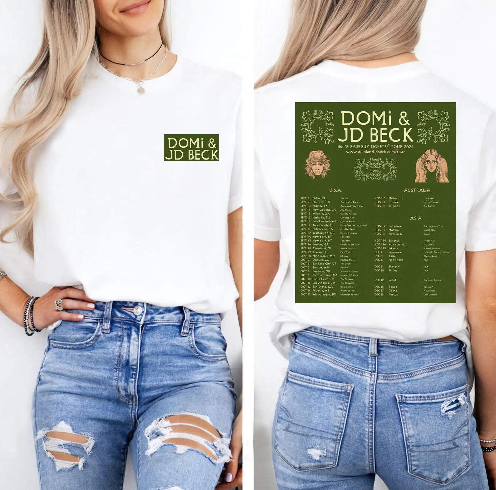 DOMi & JD BECK Vintage Graphic T-Shirt, Jazz Fusion Duo Tee, Modern Jazz Music Fan Shirt, Retro Gift T081038