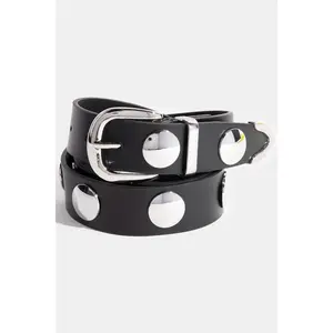 STUDDED LEATHER BELT