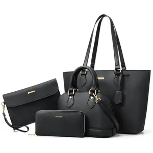 BAGSURE 4PCS Women’s Handbag Set – Tote, Shoulder Bag, Crossbody Bag & Wallet, Stylish PU Leather Purses for Ladies and Girls, Perfect Gift For Mother's Day #Summervibes outdoorfun, Mothers Day Gift Ideas, Gifts For Women
