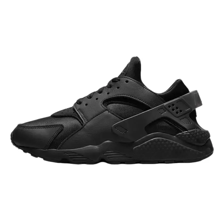 NIKE Men's Air Huarache Classic Athletic Sneaker - Solid Triple Black Neoprene Shoe with Air Cushioning, Supportive Sock-like Fit for Everyday Wear