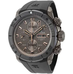 Edox Men's CO-1 45mm Stainless Steel Business Automatic Wristwatch, Casual Analog Watch 01128-37GNRCA-GNR