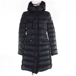 Pre-owned MONCLER Nylon Small Leather Goods Hermine Down Coat