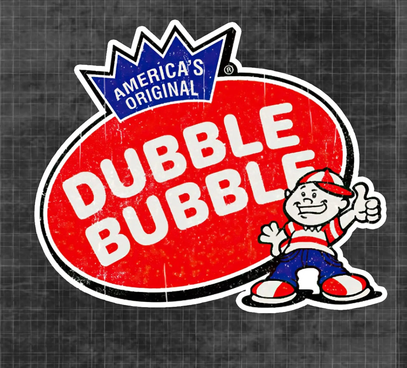 Vintage Double Bubble Waterproof Printable Vinyl Sticker, Bubblegum  Stickers, Retro Sign Home Decor Sticker, Hard Hat Sticker, Blue Collar Sticker, Construction Sticker, Hard hat stickers