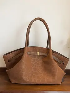 Leopard Print Women's Satchel Bag, New Autumn Winter High-End Shoulder Handbag, Large Capacity Commuter Tote, Suitable for Daily Use, PU Tote Satchel
