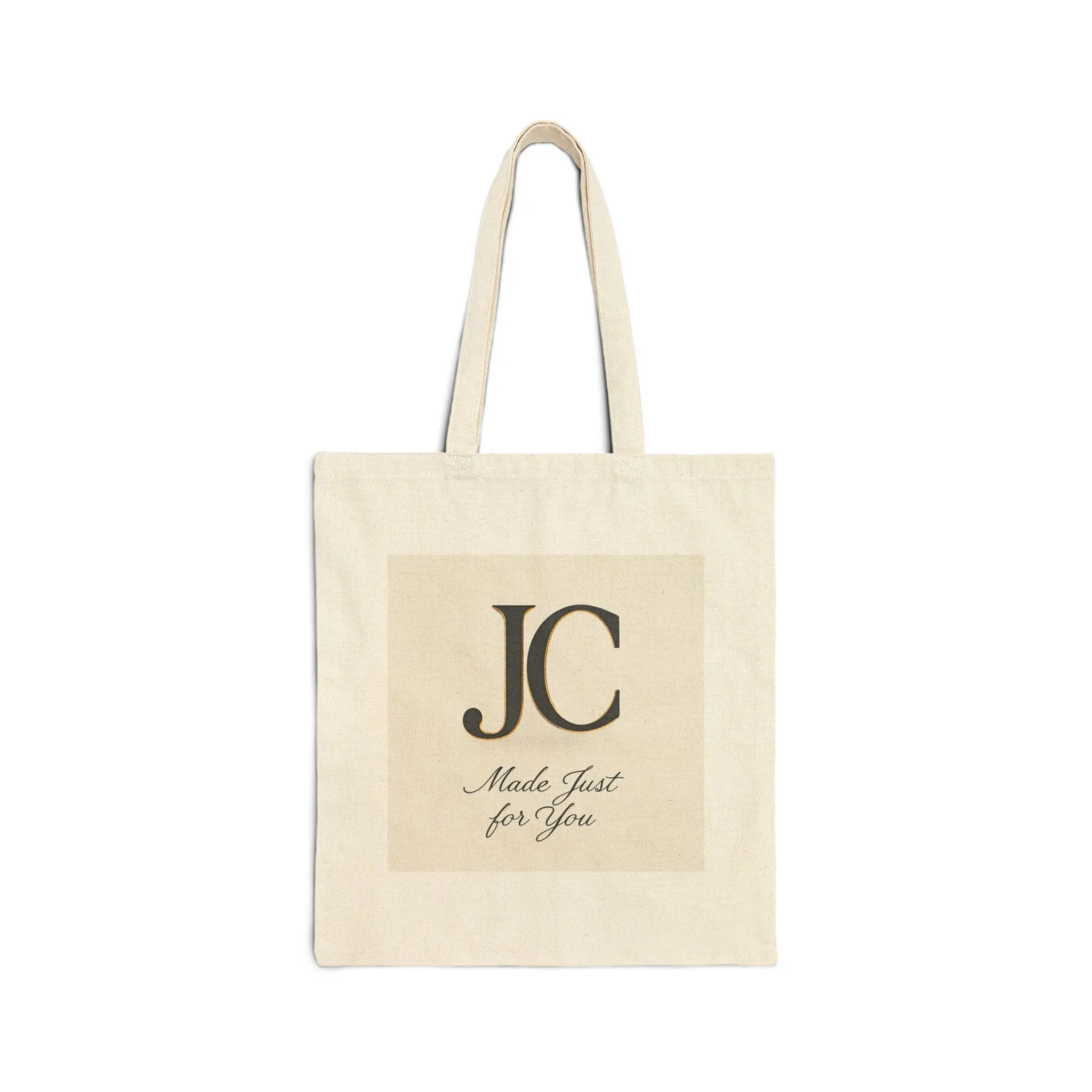 Personalized Cotton Canvas Tote Bag, Custom Eco-Friendly Shopping Bag, Gift for Her, Made Just for You, Reusable Grocery Tote