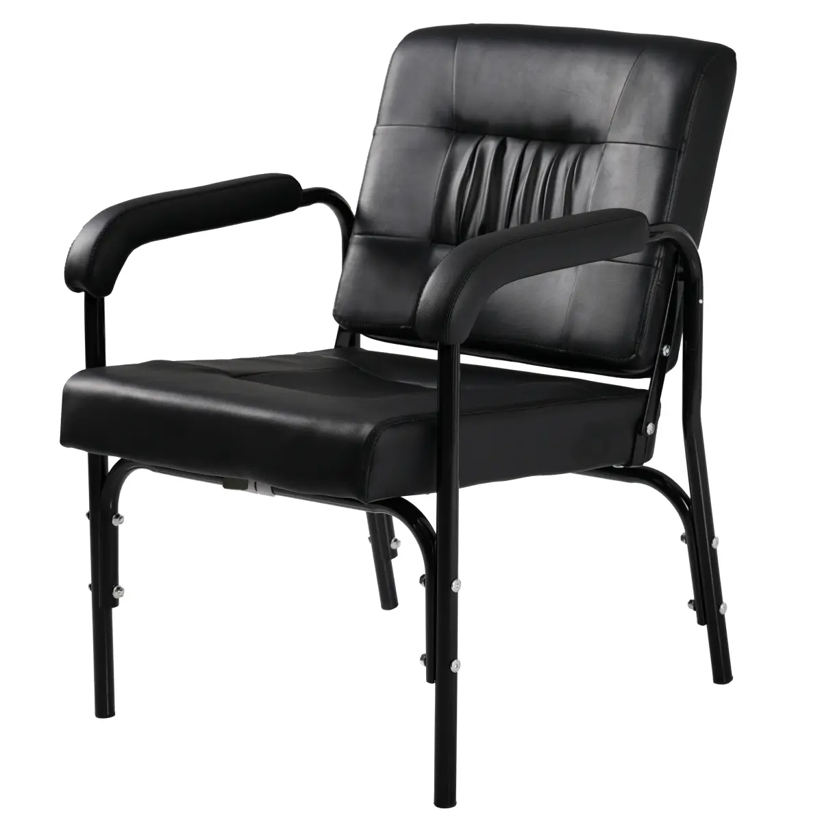 Shampoo Chair for Salon,Adjustable Reclining Up to 150°Salon Seat for Barber,Hair Stylist,Leather Shampoo Bowl Spa Beauty Equipment for Beauty Shop