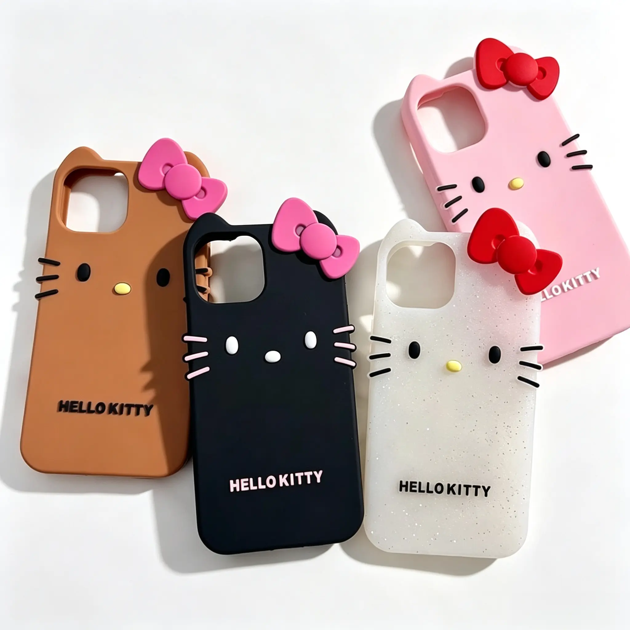 Sanrio Hello Kitty Phone Case, Shockproof Soft Protective Cell Phone Cover Anti‑Drop Scratch‑Resistant Accessory Gift for Girls Teens Women