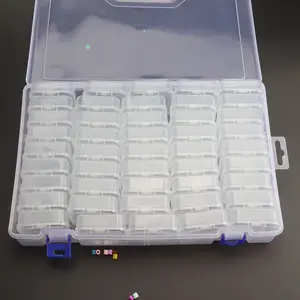 45pcs Storage Box Set, Rectangular Plastic Container for Soft Clay, Beads, Puzzle Pieces, Handmade Jewelry DIY Craft Supplies