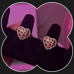 Heart Diamond Nugget Ring