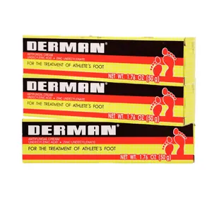 Derman Cream for the Treatment of Athlete's Foot, 1.76 Ounce (Pack of 3)