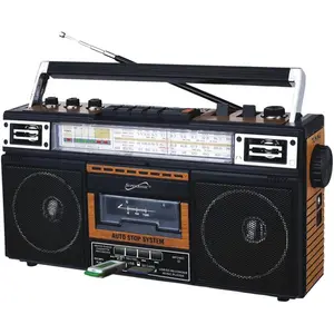Supersonic  4 Band Cassette Radio, White